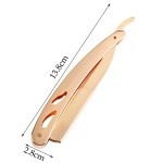 Brici metalic cu lama clasica pentru tuns / barbierit, culoare auriu Brici metalic cu lama clasica pentru tuns / barbierit, culoare auriu